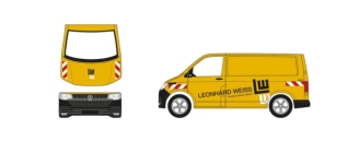 Herpa 937252 - H0 - VW T6.1 Kasten Leonhard Weiss